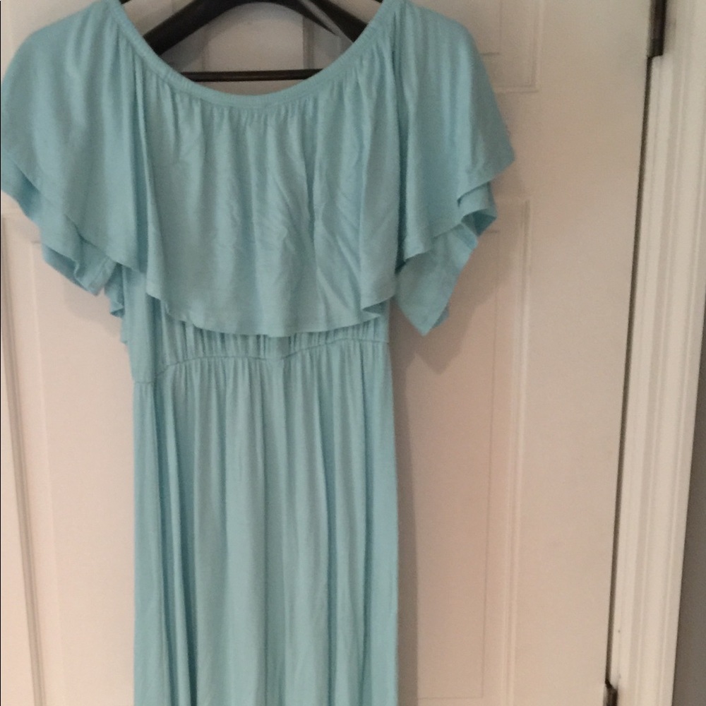 Pink blush maternity dress